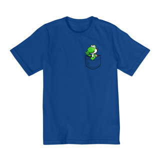 Nome do produto[Infantil] Camiseta Yoshi no Bolso (10 a 14 anos)