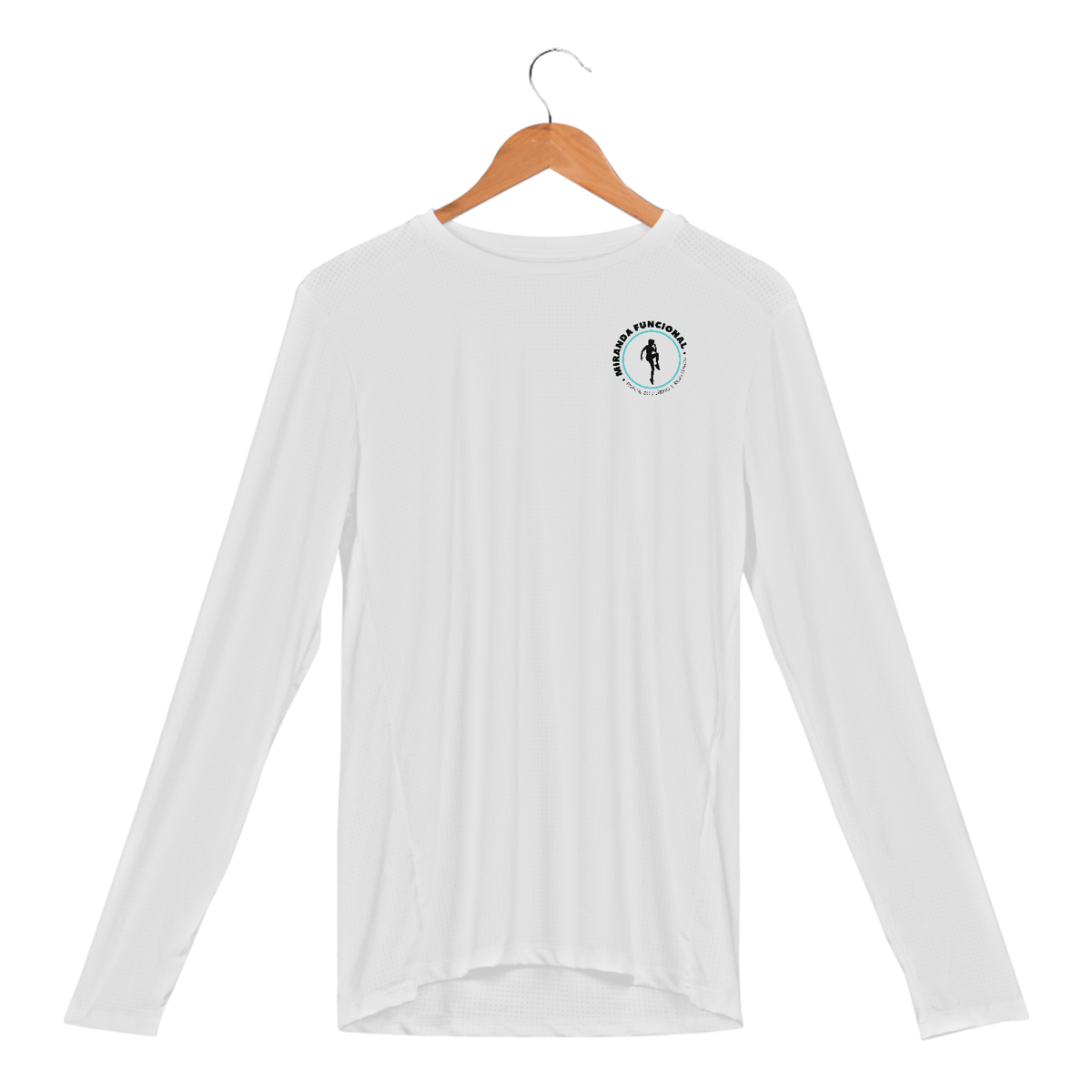 Nome do produto: [Dry Fit Sport UV] Camisa Manga Longa - Miranda Funcional - Logo Preto