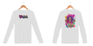 Nome do produto[PERSONALIZÁVEL] Modelo de Camisa Manga Longa SPORT DRY FIT UV Personalizada - Estampa na Frente E nas Costas