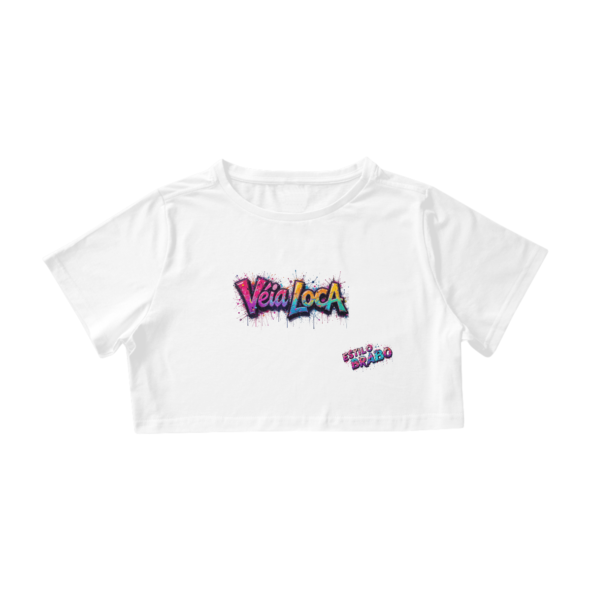 Crooped Véia Loca Estilo Brabo Nome do produto: Crooped Véia Loca Estilo Brabo