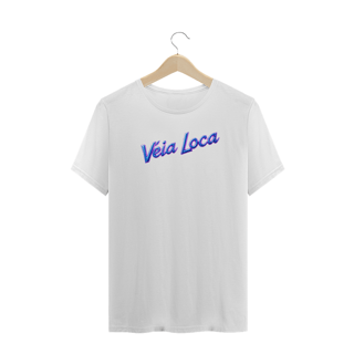 Nome do produto[Plus Size] Camiseta Véia Loca Neon Azul