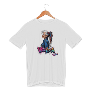Nome do produto[Sport UV] Camiseta Dry Fit UV Véia Loca Estilosa
