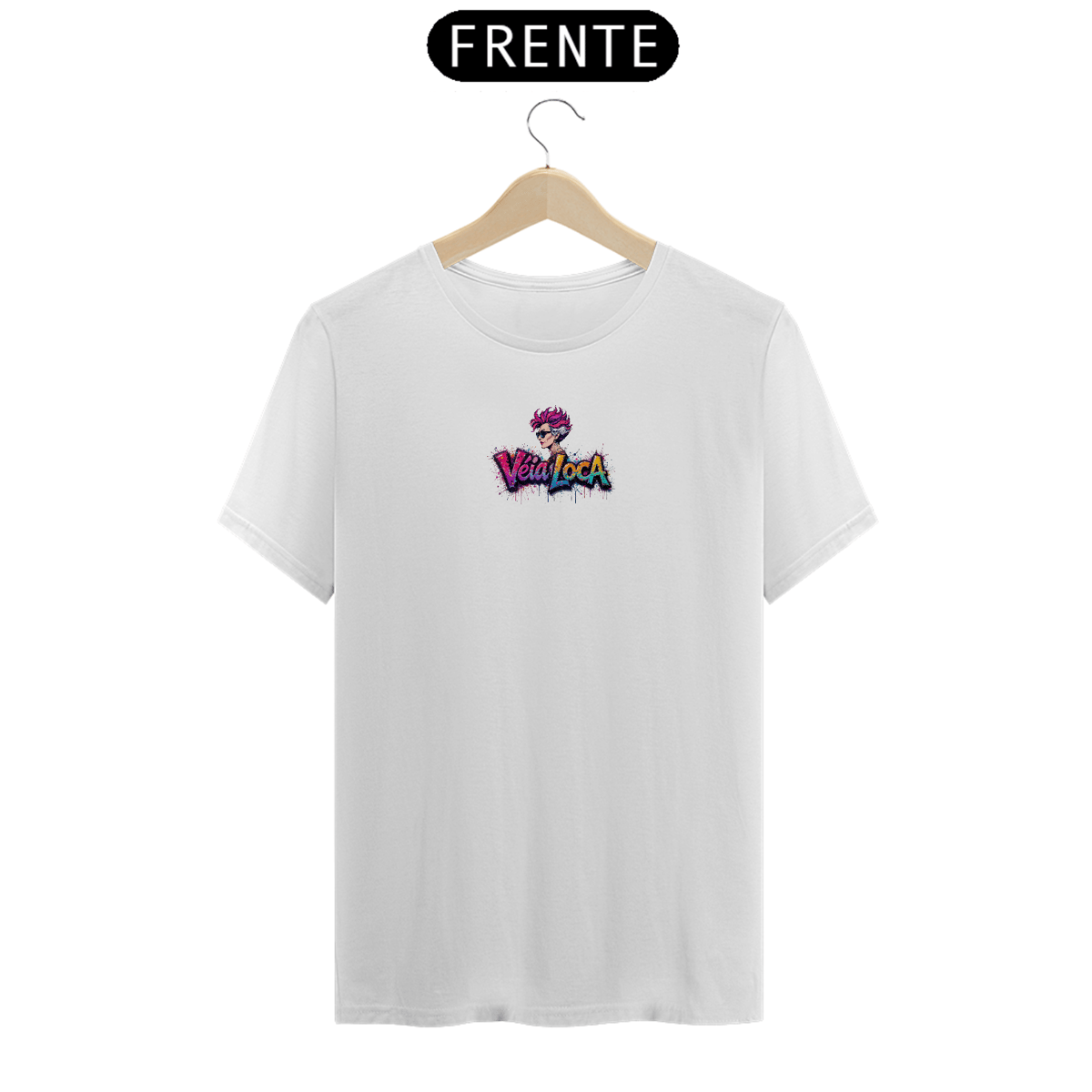 Nome do produto: [Algodão Peruano] Camiseta Véia Loca