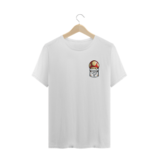 Nome do produto[Plus Size] Camiseta Super Mushroom de Bolso