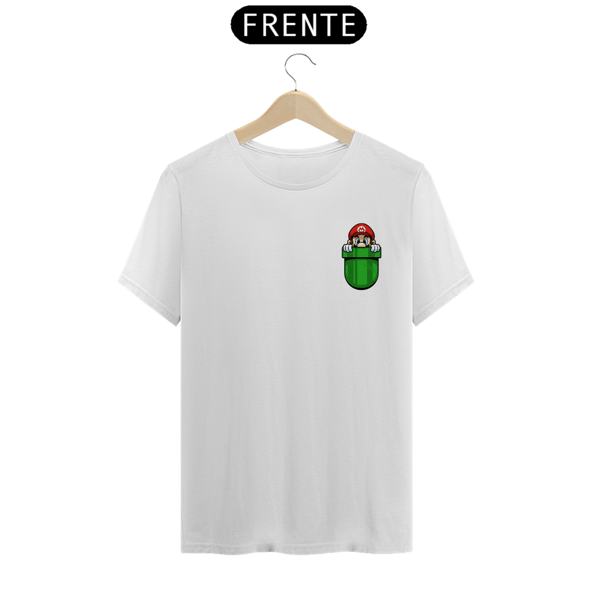 Nome do produto: [Quality] Camiseta Super Mário no Bolso