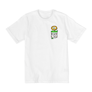 Nome do produto[Infantil] Camiseta Flor de Fogo no Bolso (10 a 14 anos)