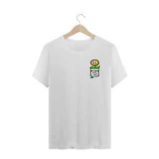 Nome do produto[Plus Size] Camiseta Flor de Fogo no Bolso