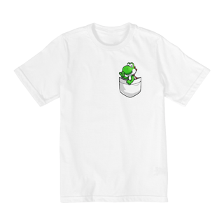Nome do produto[Infantil] Camiseta Yoshi no Bolso (10 a 14 anos)