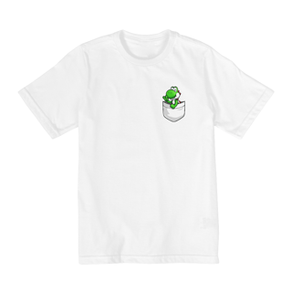 Nome do produto[Infantil] Camiseta Yoshi no Bolso (2 a 8 anos)