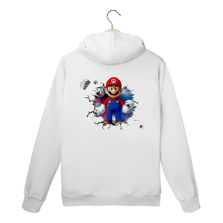Nome do produtoMoletom Premium Canguru - Super Mario/Boo saindo da parede!