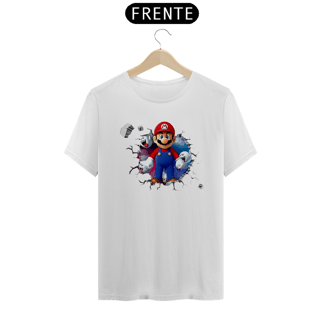 Nome do produto[Quality] Camiseta Super Mario/Boo saindo do peito!
