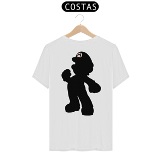 Nome do produto [Quality] Camiseta Super Mario: Silhueta (Costas)
