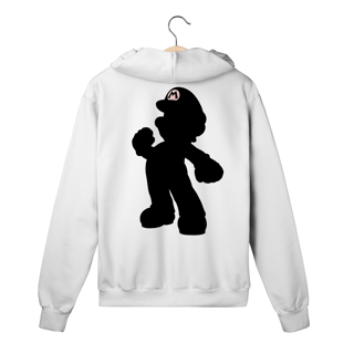 Nome do produto Moletom Premium Com Zíper Super Mario: Silhueta