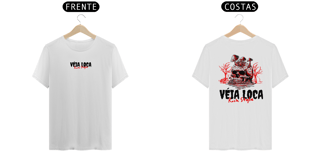 Nome do produto [Algodão Peruano] Camiseta Caveira Psicodélica Rock Style (Cores Claras)