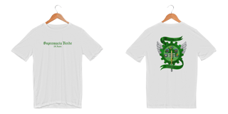 Nome do produto [Sport UV] Camiseta Dry Fit Supremacia Verde - Frente e Costas