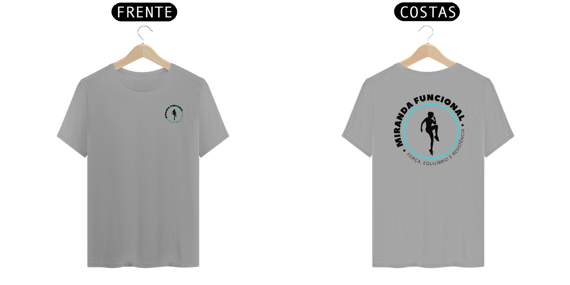 [Quality] Camiseta Miranda Funcional - Estampa Frente e Costas (Cores: Branco, Cinza, Amarelo-Canário e Amarelo-Ouro)