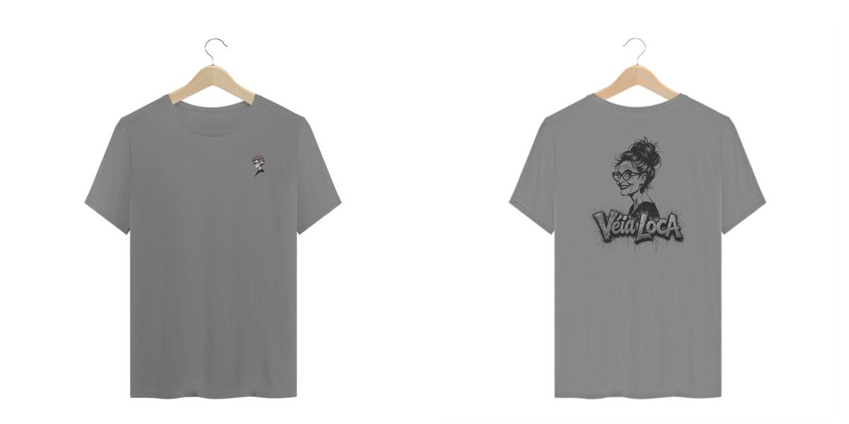 Nome do produto: [Plus Size] Camiseta Véia Loca (Essa fugiu do CAPS)