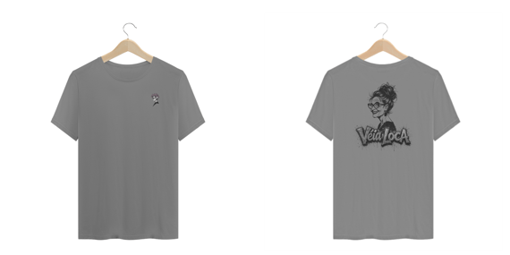 [Plus Size] Camiseta Véia Loca (Essa fugiu do CAPS)