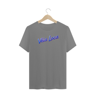 Nome do produto[Plus Size] Camiseta Véia Loca Neon Azul