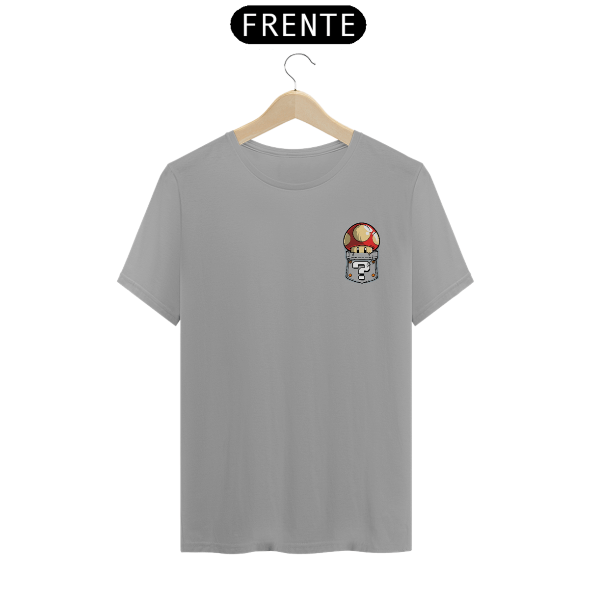 Nome do produto: [Quality] Camiseta Super Mushroom de Bolso