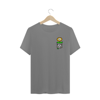 [Plus Size] Camiseta Flor de Fogo no Bolso