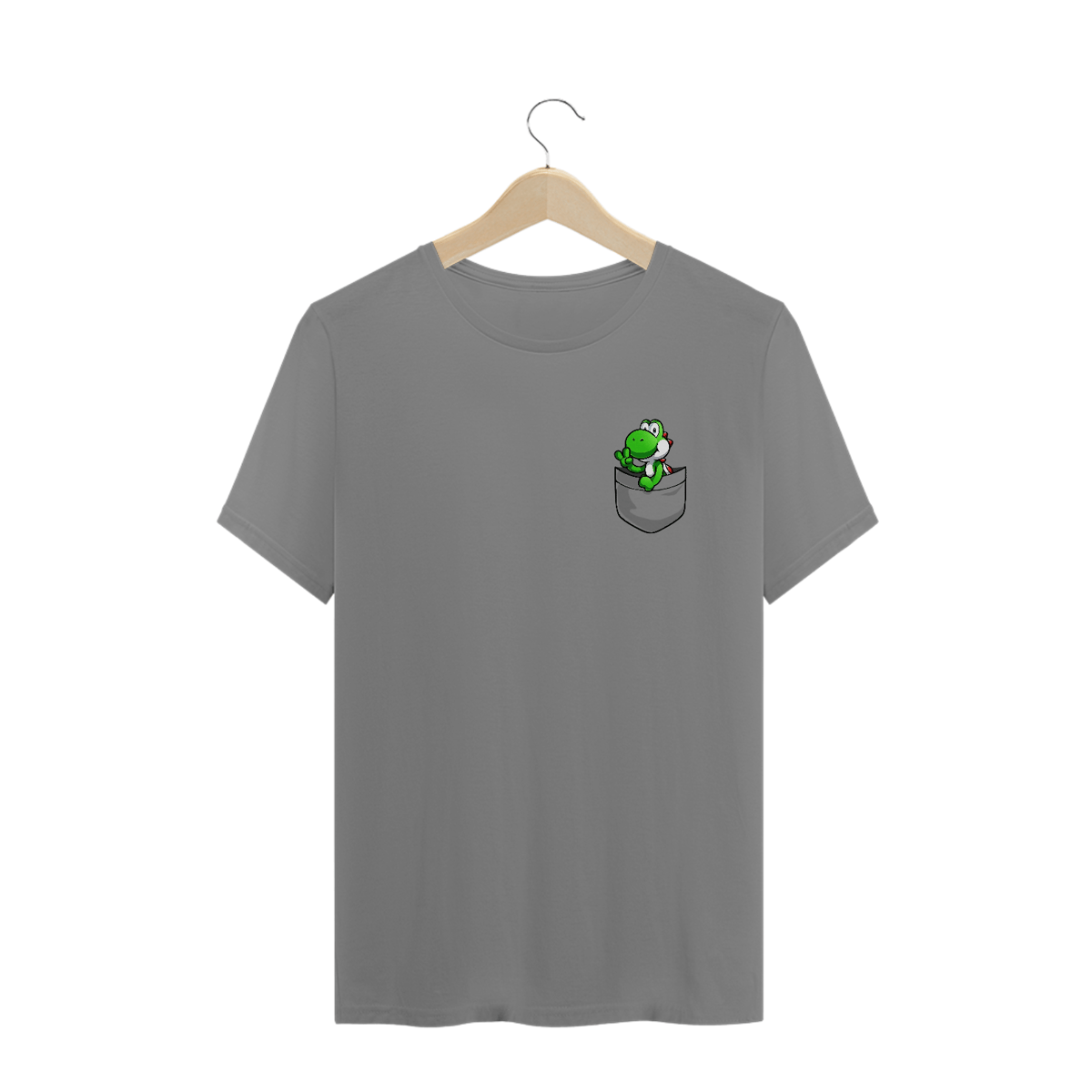 Nome do produto: [Plus Size] Camiseta Yoshi no Bolso