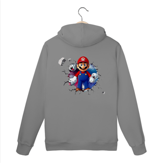Moletom Premium Canguru - Super Mario/Boo saindo da parede!