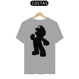 Nome do produto [Quality] Camiseta Super Mario: Silhueta (Costas)