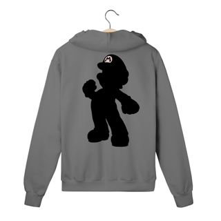 Nome do produto Moletom Premium Com Zíper Super Mario: Silhueta