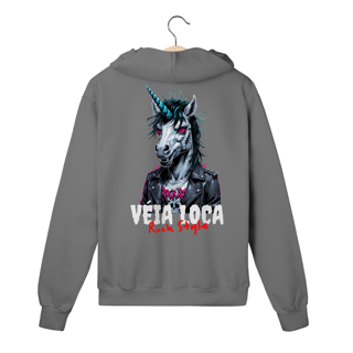 Nome do produto Moletom Premium Com Zíper Unicórnio Rock Style