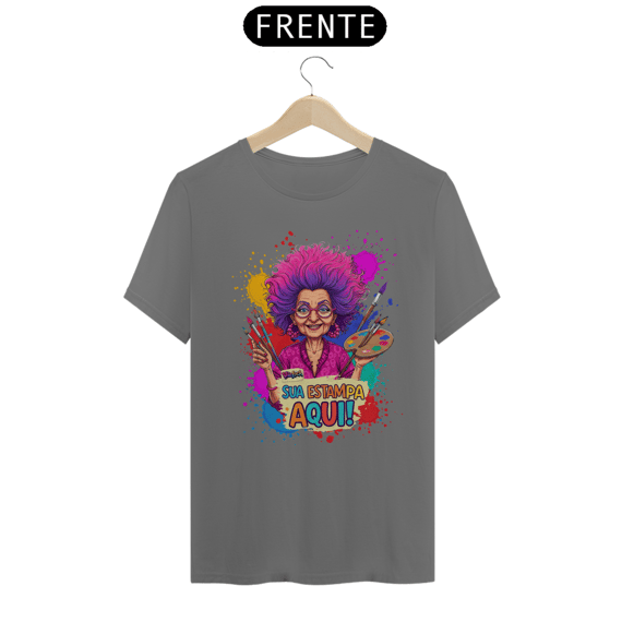 [PERSONALIZÁVEL] Modelo de Camiseta Estonada Personalizada - Estampa somente na frente OU somente nas costas