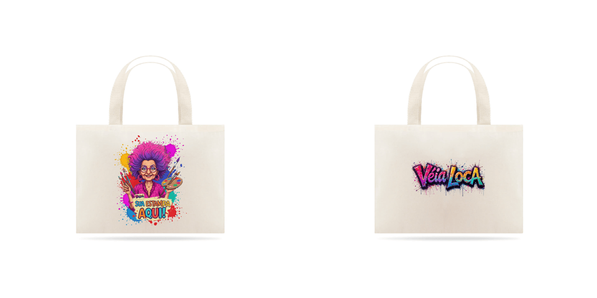 Nome do produto: [PERSONALIZÁVEL] Modelo de Eco Bag Grande Personalizada