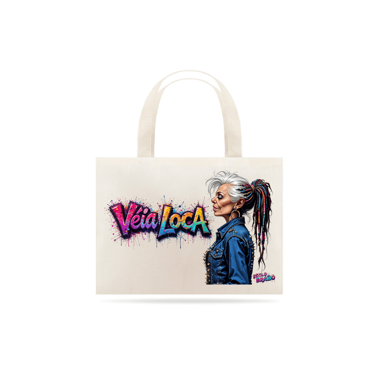 Nome do produto: Eco Bag Véia Loca Estilosa