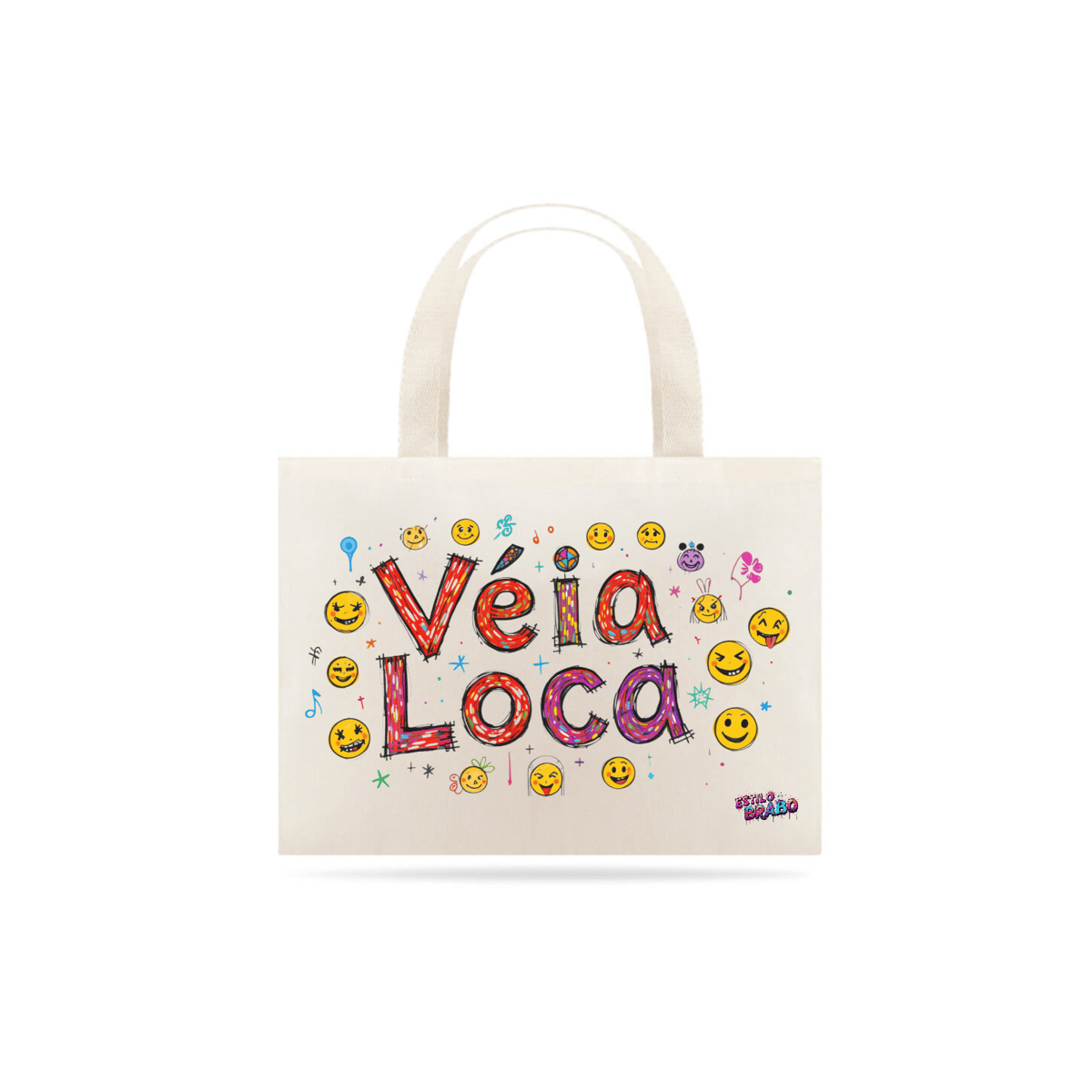 Nome do produto: Eco Bag Véia Loca Smiles