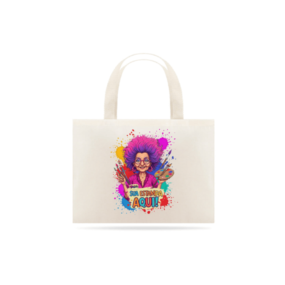 [PERSONALIZÁVEL] Modelo de Eco Bag Grande Personalizada - Estampa somente na frente