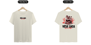 Nome do produto [Algodão Peruano] Camiseta Caveira Psicodélica Rock Style (Cores Claras)
