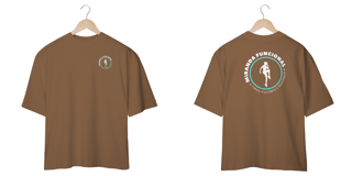 Nome do produto [Oversized] Camiseta Miranda Funcional (Estampa: Frente e Costas - Cores Preto, Verde Musgo, Marrom e Vinho)