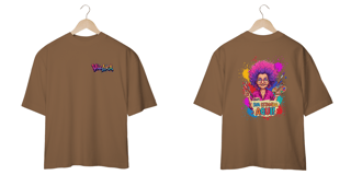Nome do produto[PERSONALIZÁVEL] Modelo de Camiseta Oversized Personalizada - Estampa frente E costas
