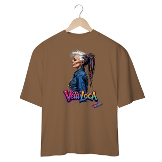 Nome do produto[Oversized] Camiseta Véia Loca Estilosa (Frente)