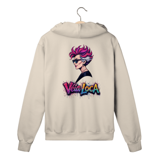 Nome do produtoMoletom Premium c/Zíper - Véia Loca