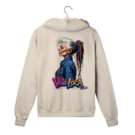 Moletom Premium c/Zíper - Véia Loca Estilosa