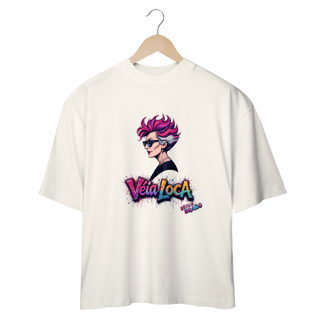 Nome do produto[Oversized] Camiseta Véia Loca Estilo Brabo