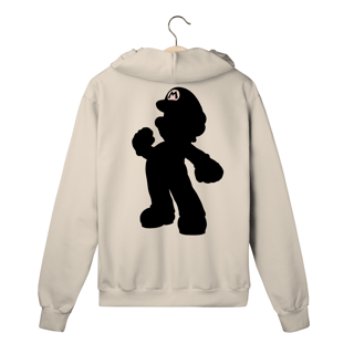 Nome do produto Moletom Premium Com Zíper Super Mario: Silhueta