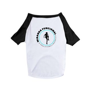Camisa Pet Dog Miranda Funcional (Cores: Branco com Preto, Branco com Amarelo ou Branco com Rosa Pink)