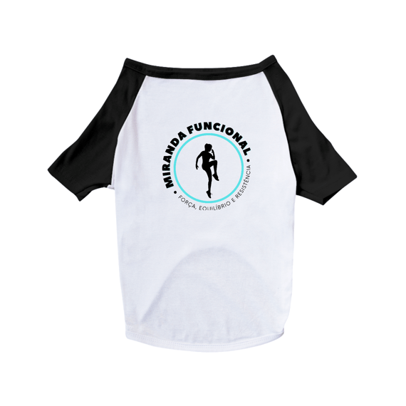 Camisa Pet Dog Miranda Funcional (Cores: Branco com Preto, Branco com Amarelo ou Branco com Rosa Pink)