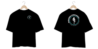 Nome do produto [Oversized] Camiseta Miranda Funcional (Estampa: Frente e Costas - Cores Preto, Verde Musgo, Marrom e Vinho)