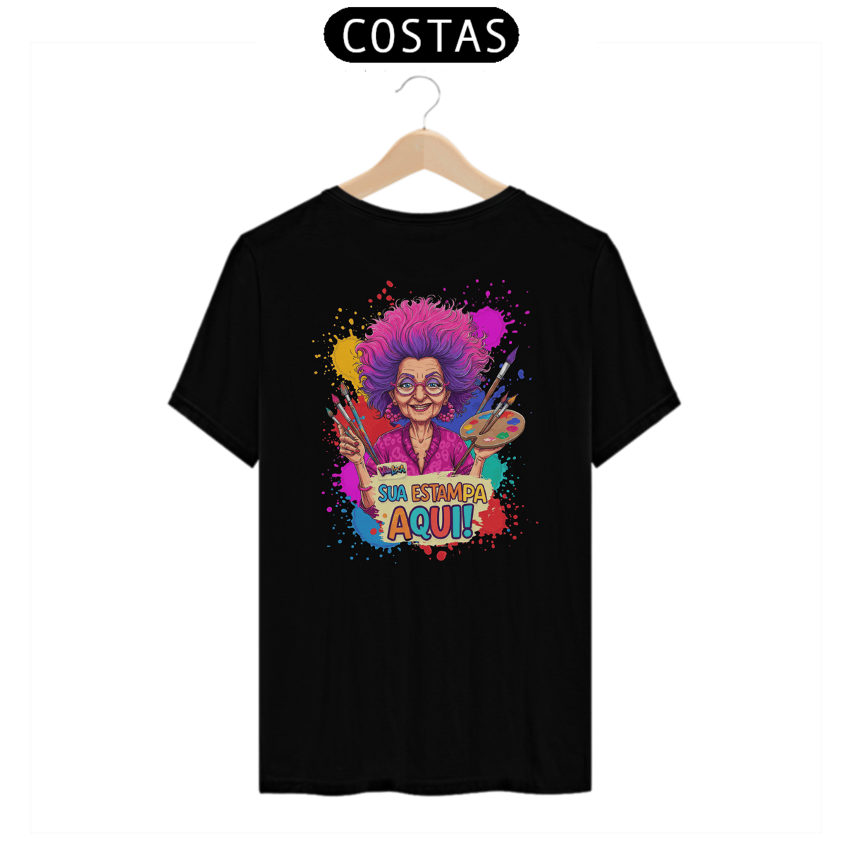 Nome do produto: [PERSONALIZÁVEL] Modelo de Camiseta Quality Personalizada - Estampa somente na frente OU somente nas Costas