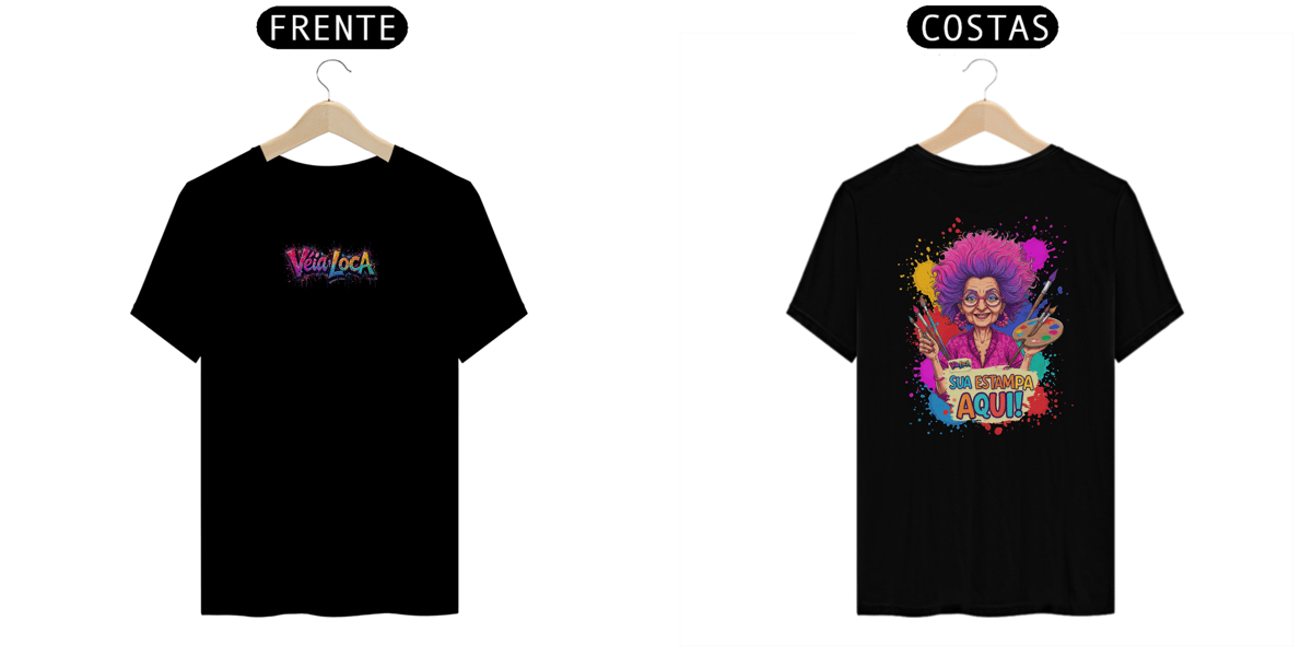 Nome do produto: [PERSONALIZÁVEL] Modelo de Camiseta Quality Personalizada - Estampa na frente E nas Costas