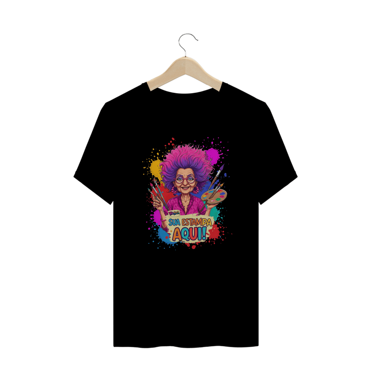 Nome do produto: [PERSONALIZÁVEL] Modelo de Camiseta PLUS SIZE Quality Personalizada - Estampa somente na Frente OU somente nas Costas