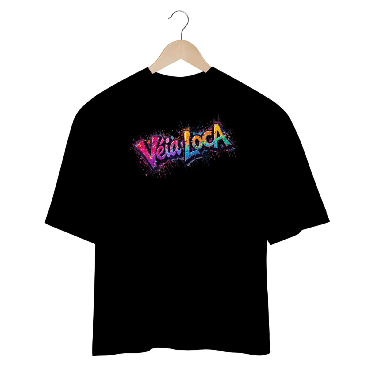 Nome do produto: [Oversized] Camiseta Véia Loca (Frente)